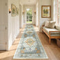 Area Rugs 2'6''x14' Runner Rug Non Slip Washable for Kitchen Hallway Bedroom Beside Laundry Room Bathroom Rug, Floor Carpet, Light Yellow Carbon Grey Orange