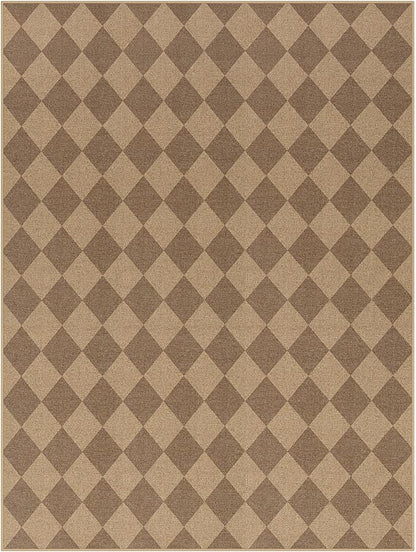 Lahome Colette Checkered Easy Jute Rug, 9x12 Washable Dining Room Rug Indoor Outdoor Carpet, Farmhouse Neutral Non Slip Non Shedding Stain Resistance Floor Carpet for Patio Living Room Office