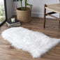 Faux Fur Rug Sofa Chairs Cover, White Small Rug for Bedroom, 2X3 Shaggy Furry Rugs for Kids Room, Shag Fluffy Rugs for Nursery Room, Soft Fuzzy Plush Carpet, Cute Floor Dorm Decor