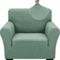 ZNSAYOTX 1 Piece Jacquard Chair Slipcovers for Living Room High Stretch Chair Covers with Arms Anti Slip Pets Friendly Couch Sofa Armchair Cover Furniture Protector (Small, New Pattern Pea Green)