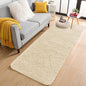 OLANLY 2x8 Machine Washable Runner Rugs for Hallway, Soft Fluffy Shaggy Bedside Rugs for Bedroom, Living Room, Indoor Floor Carpet for Kids Girls and Boys, Nursery Rooms, Home Decor Aesthetic, Cream