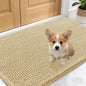 OLANLY Dog Door Mat for Muddy Paws 24x16, Absorbs Moisture and Dirt, Absorbent Non-Slip Washable Doormat, Quick Dry Chenille Mud Mat for Dogs, Entry Indoor Entryway Carpet for Inside Floor, Sand