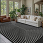 Latte&Fog 6x9 Area Rugs for Living Room Bedroom, Modern Abstract Washable Rug, Boho Non Slip Low Pile Carpet for Indoor Dining Room, Office, Dorm, Classroom, Farmhouse and Kids Room