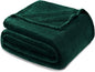 Exclusivo Mezcla Fleece Blanket Cal King Size for Bed, Super Soft and Warm, All Season, Cozy, Plush, Lightweight, 120x120 Inches, Forest Green