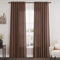 Mocha Mousse Curtains 84 Inch Length 2 Panels Set Back Tab Rod Pocke tLinen Blend Light Filtering Semi Sheer Textured for Neutral Farmhouse Living Room and Bedroom Decor 52x84