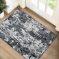 Washable Area Rugs 2'x3' Non-Slip Modern Abstract Soft for Living Room Entryway Bedroom Nursery, Print Pattern, Black Navy Blue Gray