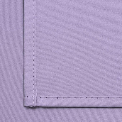 Yakamok Lilac Blackout Drapes for Bedroom - Light Blocking Grommet Top Curtains for Living Room(Lilac, 52Wx45L, 2 Panels)