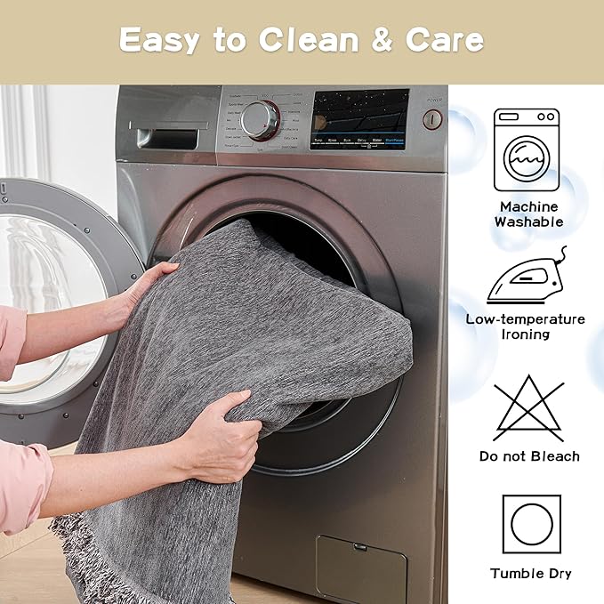MYSKY HOME Couch Cover for Dogs, Washable Couch Covers, Non Slip Sofa Cover, Couch Cover 2 Cushion Sofa Dogs Furniture Protector with Tassels, Chenille Sofa Slipcover for Pets, 71"x118", Dark Grey