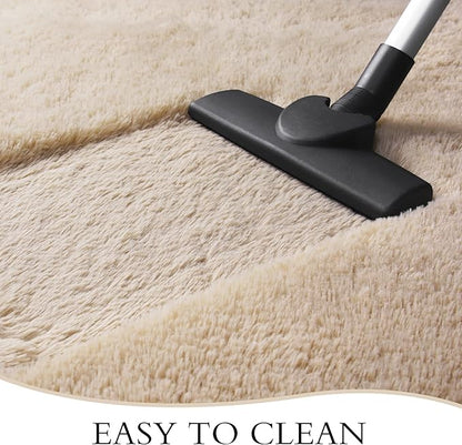 Chicrug Soft Runner Rugs for Bedroom Living Room Plush Fluffy Rug 2x7 Feet, Shag Furry Area Rug Carpet Non Shedding for Nursery Children Kids Girls Room Home Decorative, Camel