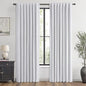 MIULEE 100% Blackout Linen Curtains for Bedroom, Grayish White Solid Luxury Decor Thermal Insulation Room Darkening Drapes for Living Room Nursery Back Tab Rod Pocket 42 x 72 Inches, 2 Panels