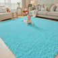 Rugs for Living Room 5x8, Alfombras para Salas Shag Large Plush Soft Area Rug, Shaggy Carpets for Bedroom, Kids Boys Girls Home Decor Aesthetic(Teal Blue, 5 x 8)