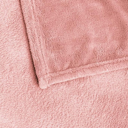 BEDELITE Fleece Blanket Pink Throw Blankets for Couch & Bed, Luxury Plush Cozy Fuzzy Blanket 50" x 60", Super Soft Warm Lightweight Throw Blanket for Travel Camping