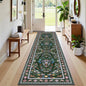 HEBE Washable Hallway Runner Rug 2'x 8' Non Slip Kitchen Rugs Runner,Low Pile Entryway Rug Laundry Room Mat Floral Carpet Runners for Hallways, Kitchen,Bathroom,Laundry,Bedside Rug