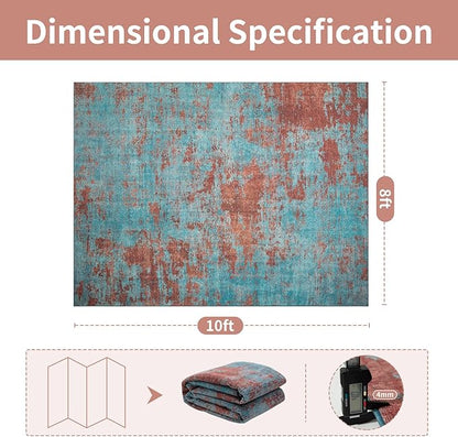 Washable Rugs 8x10 Area Rugs for Living Room-Modern Abstract Rugs for Bedroom,Dining Room,Ultra Soft Low Pile Large Carpet with Non Slip Rubber Backing,Neutral Accent Rug for Nursery Home Office