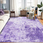 Washable Area Rugs 9'x12' Non-Slip Modern Abstract Soft for Living Room Entryway Bedroom Nursery, Print Pattern, Purple Gray Pink White
