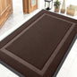OLANLY Front Door Mat Indoor Outdoor Entrance, Waterproof All-Season, All-Weather Doormat, Sturdy Natural Rubber, Fade Resistant, Low Profile, Easy Clean Patio Porch Entryway Mat, 47x32, Dark Brown