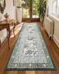 GarveeHome Provence Fog 2.5 x 8 Washable Kitchen Runner Rugs Non Slip Vintage Boho Cottage Long Rug for Hallways Bedroom Entryway Bathroom Mat with Rubber Back