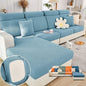 Soothing Home Sofa Covers, Sofa Hero Covers, Wear-Resistant Universal Couch Covers Washable Stretch Sectional Couch Cushion Covers (Light Blue,Chaise Cover)