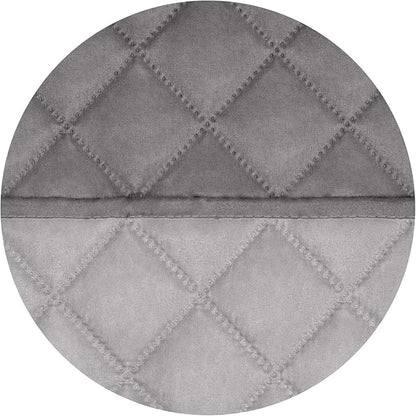 PureFit Reversible Quilted Sofa Cover, Water Resistant Slipcover Furniture Protector, Washable Couch Cover with Non Slip Foam and Elastic Straps for Kids, Dogs, Pets (Chair, Gray/Light Gray) Small