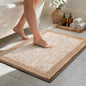36x24 Large Bathroom Rugs Washable Non Slip, Beige Bath Mat for Bathroom Floor Tub, Soft Absorbent Quick Dry Mats for Shower, Bathtub,Home Decor