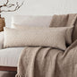 Foindtower Set of 2 Decorative Long Body Lumbar Throw Pillow Covers Vintage Accent Farmhouse Cushion Covers Neutral Home Decor for Sofa Couch Chair Bedroom Living Room,14×36 Inch,Ivory Beige