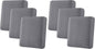 H.VERSAILTEX Super Stretch Individual Seat Cushion Covers Sofa Covers Couch Cushion Cover Slipcover Sets Thick Jacquard Textured Twill Fabric (3 Piece Sofa Cushion Covers, Grey) (Pack of 2)