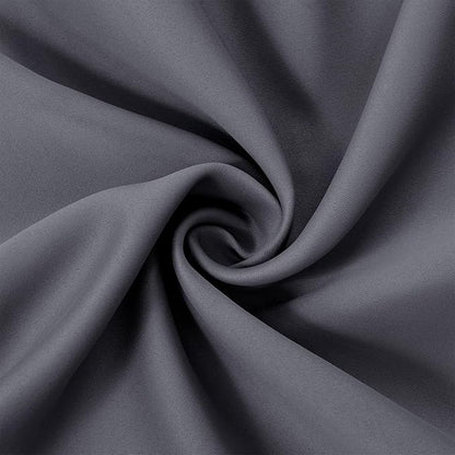 LEMOMO Grey Blackout Curtains 66 x 63 Inch Length/Set of 2 Curtain Panels/Thermal Insulated Room Darkening Blackout Curtains for Bedroom