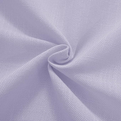 Lavender Purple Linen Curtains 84 Inch Length 2 Panels Set for Living Room Back Tab Semi Sheer Light Filtering Window Curtain for Kids Bedroom Light Purple Cute Decor Privacy Modern Elegant