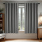 Deconovo Blackout Curtains, Thermal Insulated, W70 x L63 2 Panels, Back Tab, Machine Washable, Room-Darkening Drapes for Bedroom/Living Room Light Grey