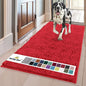 Muddy Mat® | Super Absorbent Door Mat Indoor, Microfiber Quick Dry Chenille Entryway Rug, Non-Slip Front Door Mat, Indoor Mats for Entryway, Machine Washable Pet Rug, Red 3ft x 8ft