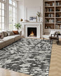 Latte&Fog 5x7 Area Rugs for Living Room Bedroom, Modern Abstract Washable Rug, Boho Non Slip Low Pile Carpet for Indoor Dining Room,Dorm, Classroom, College Dorm,Farmhouse and Kids Room - Black White