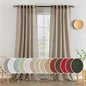 MIULEE Taupe Grey Linen Curtains 108 Inches Long 2 Panels for Bedroom Living Room, Soft Linen Textured Window Drapes Semi Sheer Light Filtering Back Tab Rod Pocket Farmhouse Modern Burlap Look Decor