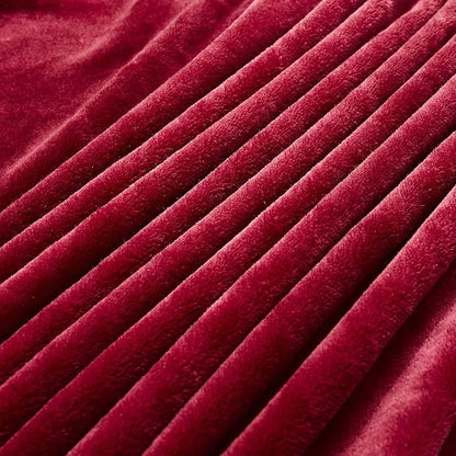 TASTHROW Large Flannel Fleece Throw Blanket, 50×70 Inch - Cozy Lightweight Thick Blanket - All Seasons Suitable for Women, Men and Kids (Burgundy)