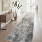 AMOAMI 2 x 10 Hallway Runner Rug Non Slip Super Soft Long Runner Rugs Machine Washable Low Pile Modern Abstract Runners for Hallways for Bedroom Laundry Room Kitchen, Grey
