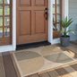 Lahome Enfys Rainbow Front Door Mat, 32"x48" Washable Non Slip Entry Way Rugs Indoor, Farmhouse Neutral Non Slip Non Shedding Lightweight Floor Carpet for Kitchen Bedroom Porch