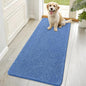 OLANLY Dog Door Mat for Muddy Paws 70x32, Absorbs Moisture and Dirt, Absorbent Non-Slip Washable Doormat, Quick Dry Chenille Mud Mat, Entry Indoor Entryway Carpet for Inside Floor, Cornflower Blue