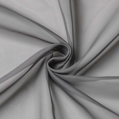 Grey Kitchen Curtains 30 Inch Length Tier 2 PCS, Solid Soft Half Curtains for Windows, Grey Sheer Rod Pocket Drapes for Bathroom Basement Small Window Curtain, 42" Wx30 L Inches