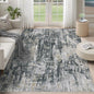 5x7 Area Rugs for Living Room, Washable Modern Abstract Large Area Rug Neutral Soft Non Slip Kids Rug Stain Resistant Indoor Carpet for Bedroom Nursery Dining Room Playroom(BlackGreyGold,5'x7')