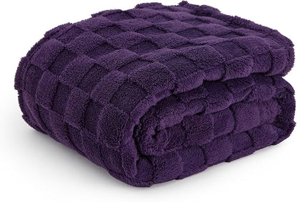 Bedsure GentleSoft Purple Throw Blanket for Couch - Super Soft Cozy Blankets Gifts for Kids Girls, Cute Small Fleece Mother's Day Throws for Bedroom Home Decor, 50x70 Inches