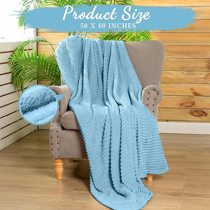 Buryeah 12 Pcs Flannel Throw Blanket Bulk 50 x 60 in Sleepover Blanket Outdoor Wedding Throw Lightweight, Oeko-tex Standard 100 Certified for Sofa Homeless Gifts (Teal)