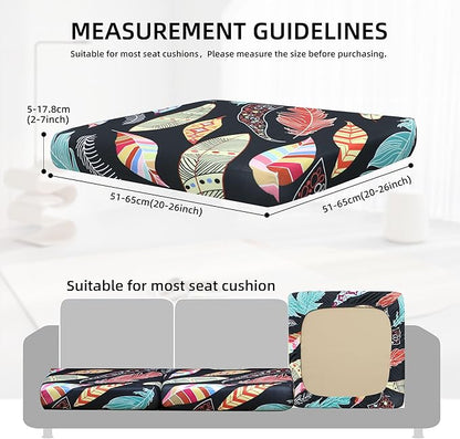 Outdoor Cushion Covers Set,8PCS Patio Furniture Couch Seat Slipcovers, Replacement for Sofa Sectional Chair(Cover，Only)
