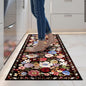 2x5 Entryway Runner Rugs, Non Slip Washable Rugs with Rubber Backing Soft Floral Carpet Runner for Kitchen, Laundry, Bedroom, Bathroom(2 x 5, Black/Brown)