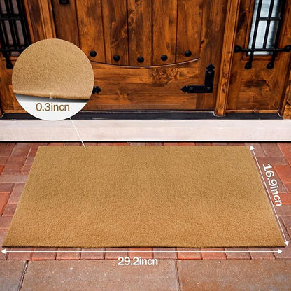 8 Pack Blank Door Mats, 30x17 Inch Artificial Coir Door Mats Outdoor for Crafting, Plain Door Mat for Painting, Welcome Mat for Indoor/Outdoor Use, Front Porch, Entryway, Non-Slip Rubber Backing