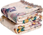 MSGKV Boho Throw Blanket for Couch Cotton Butterfly Blanket 50"x60" Sofa Chair Blankets All Seasons Muslin Spring Breathable Lightweight Farmhouse Blankets Home Decor