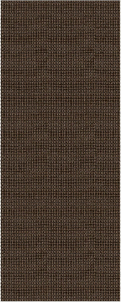 KOZYFLY Runners for Hallways 2x5 ft Washable Kitchen Runner Non Slip Rubber Backed Hall Runners Cotton Entryway Runner Rugs Floor Carpet for Indoor Backdoor Bedroom Kitchen, Reddish Brown/Coffee