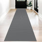 KOZYFLY Long Runners for Hallways 2x12 ft Washable Kitchen Runner Non Slip Rubber Backed Hallway Rugs Cotton Entryway Runner Rug Floor Carpet for Indoor Hall, Backdoor, Kitchen, Grey/Dark Grey