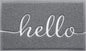 BeneathYourFeet Door Mat (32"x20",Grey), Welcome Mat Low Profile Front Doormat Indoor Outdoor Door Non Slip Rugs for Entryway, Patio, High Traffic Areas