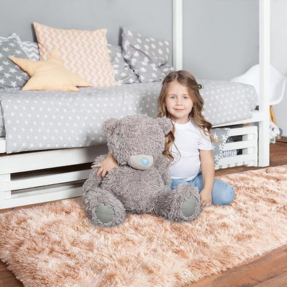 Pionblank Fluffy Runner Rugs for Bedroom 2x6, Modern Shaggy Area Rug for Hallway Living Room, Plush Soft Fuzzy Bedside Carpet for Kids Girls Boys Room Nursery, Tie-Dyed Beige