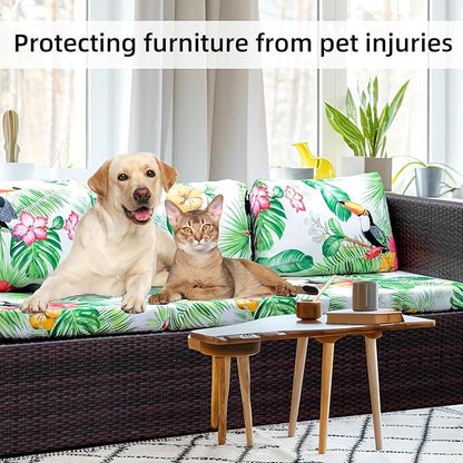 8Pcs Stretch Patio Cushion Covers,Outdoor Couch Covers Replacement,Outdoor Couch & Sofa Slipcovers,for Patio Furniture Cushion Covers,Washable Reusable urniture Protector(Pelican,8PCS)