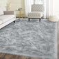 Latepis Grey 6x9 Area Rugs Faux Fur Sheepskin Rug for Living Room Fluffy Washable Rugs for Bedroom Teen Bedroom Decor